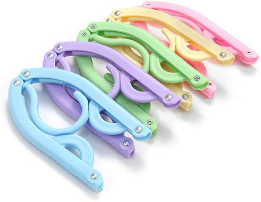 10 Pack Portable Foldable Travel Hangers - Perfect Clothes Drying Rack for On-the-Go!